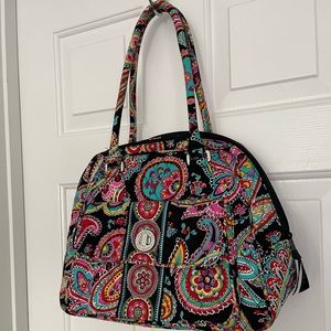 Vera Bradley Parisian Paisley Turn-lock Satchel